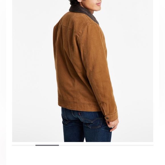 New Levi’s jacket Men's Cotton Canvas Zip-Front Utility Size M New with tag - Picture 4 of 14
